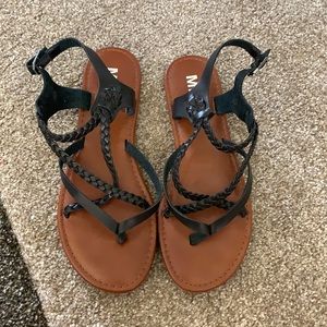 Black and Brown Sandals